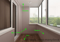 Отделка балконов и лоджий.